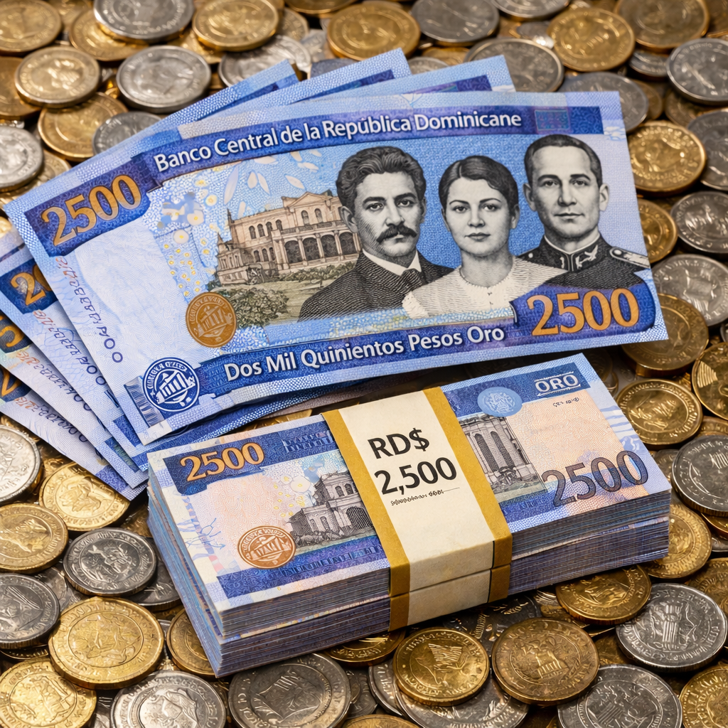 Gana 2500 pesos dominicanos